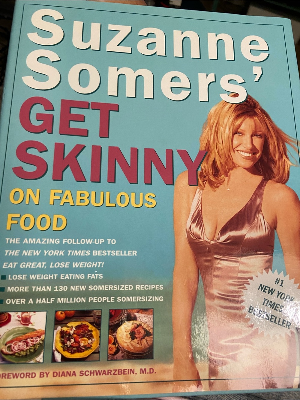Suzanne Somers GET SKINNY On Fabulous Food Hardback book